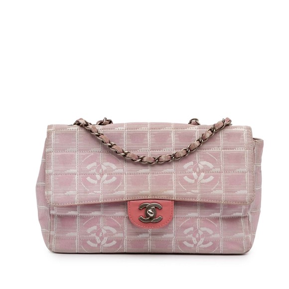 Pre-Loved Chanel Medium New Travel Line Nylon Single Flap - Picture 1 of 11